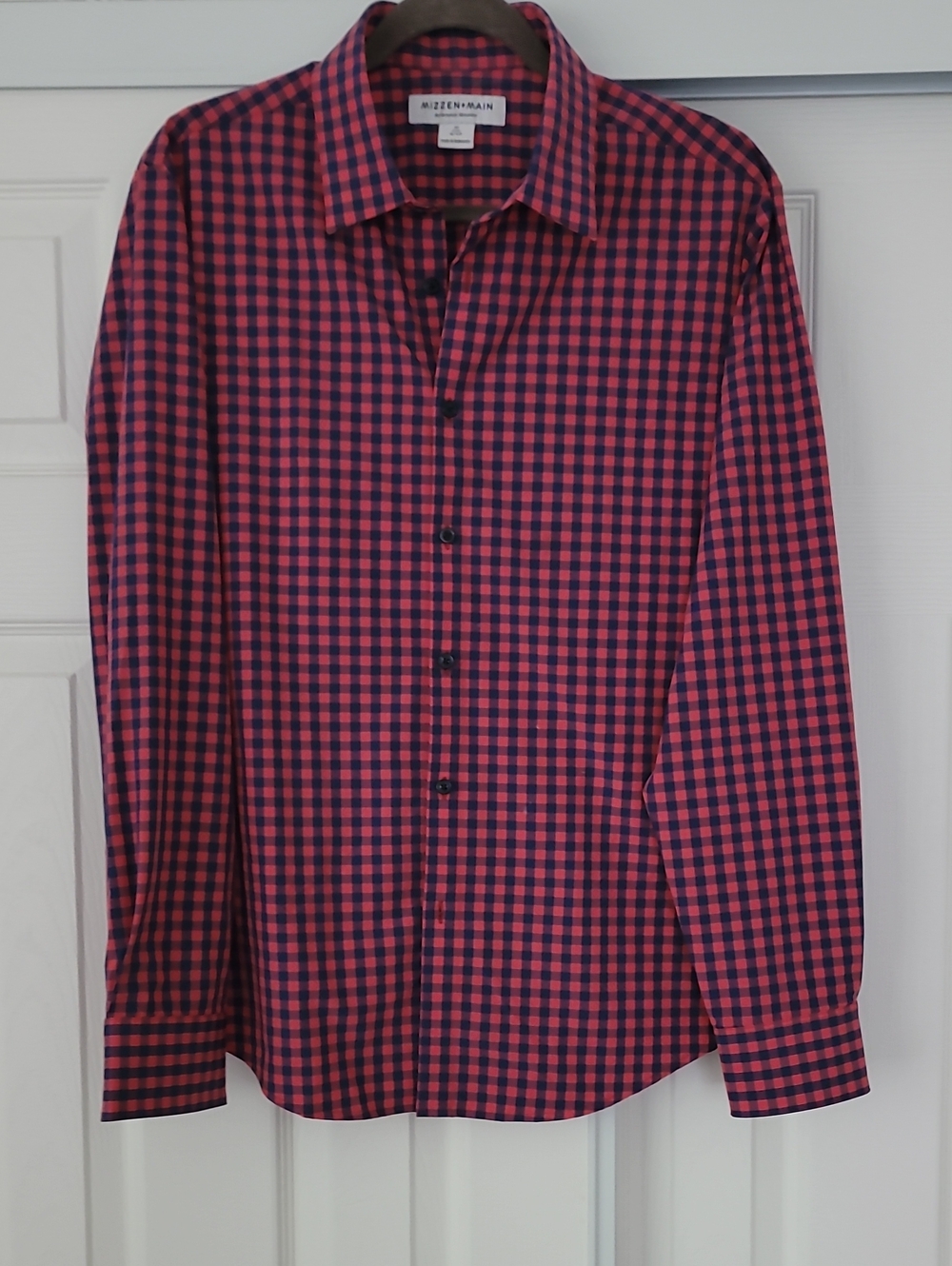 Mizzen+Main Gingham Button-Down Shirt